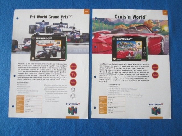 Nintendo promo flyers / folders / sheets / stickers / dvd, 1 speler, Ophalen of Verzenden, Zo goed als nieuw, Vanaf 3 jaar