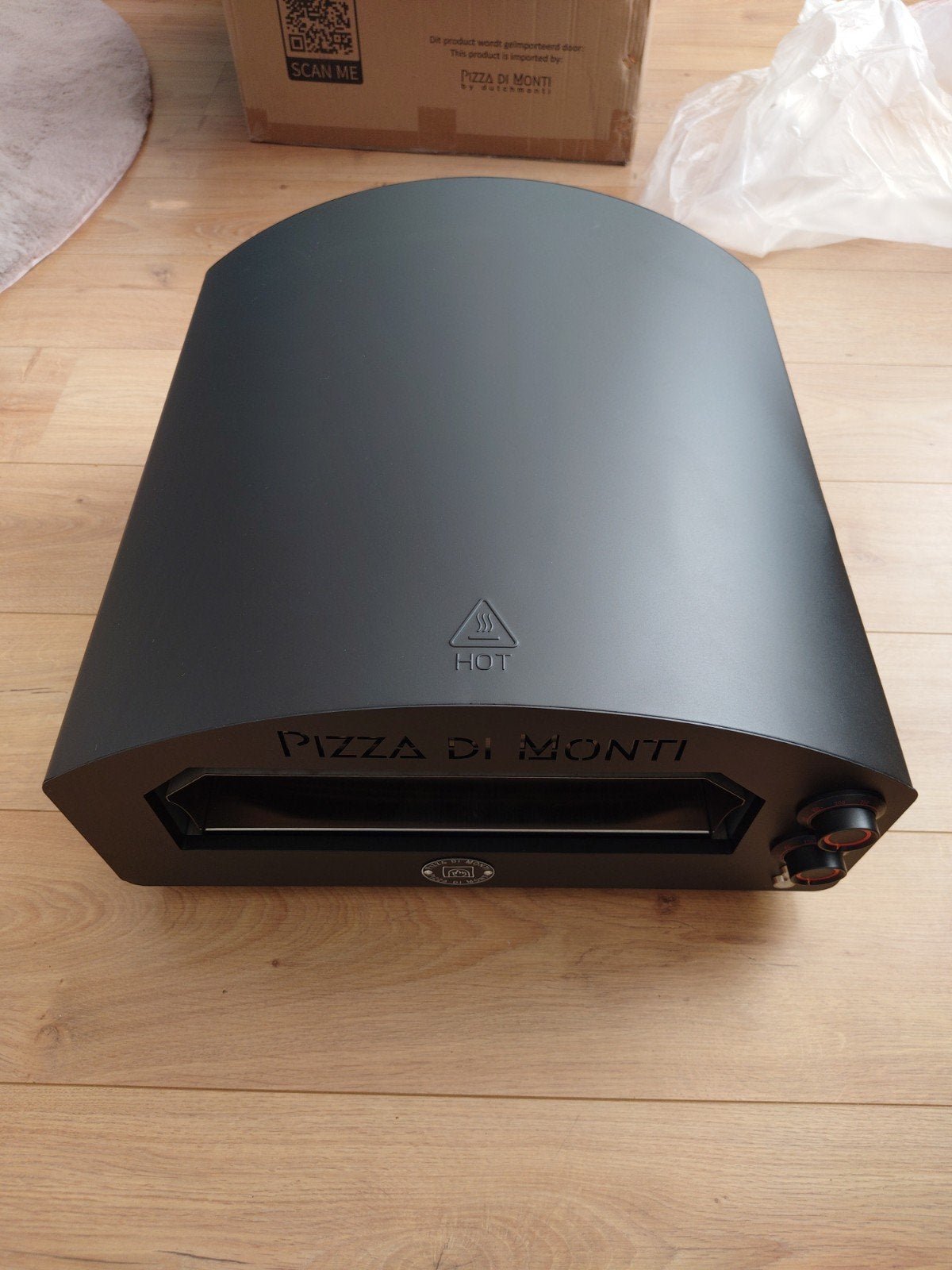 Pizza di Monti Tavoletta Elektrische pizza oven - Zwart, Tuin en Terras, Ophalen, Nieuw, Pizza di Monti