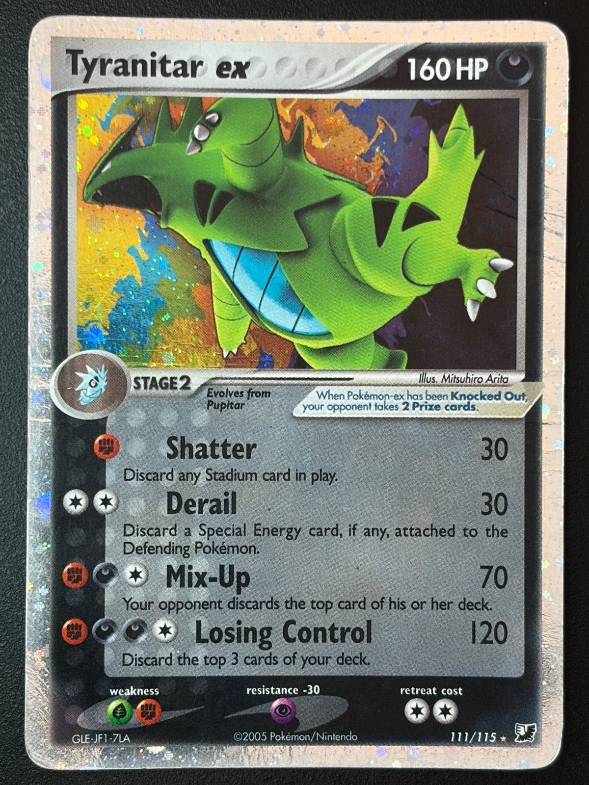 Tyranitar Ex #111, Verzenden, Gebruikt, Losse kaart