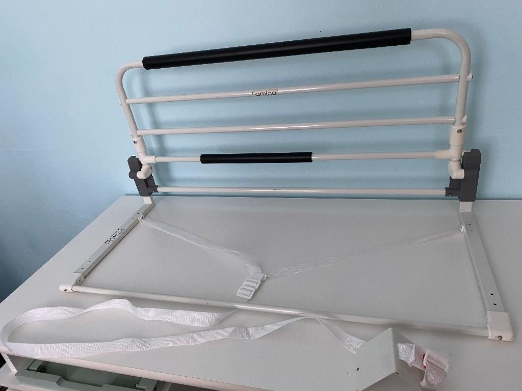 uitval beveiliging voor montage op bed, makkelijke montage, Ophalen, 90 cm, Eenpersoons, Wit