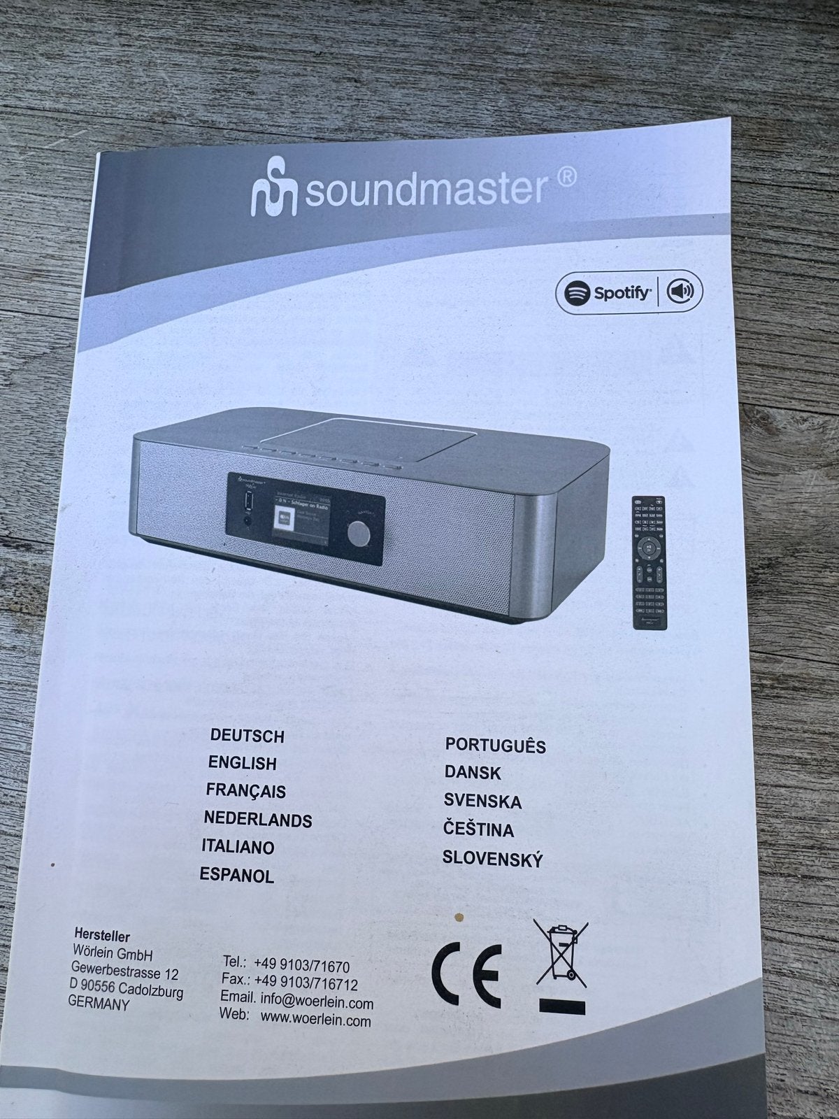 Soundmaster DAB+ Internetradio met Spotify Connect, Ophalen, Zo goed als nieuw, Radio