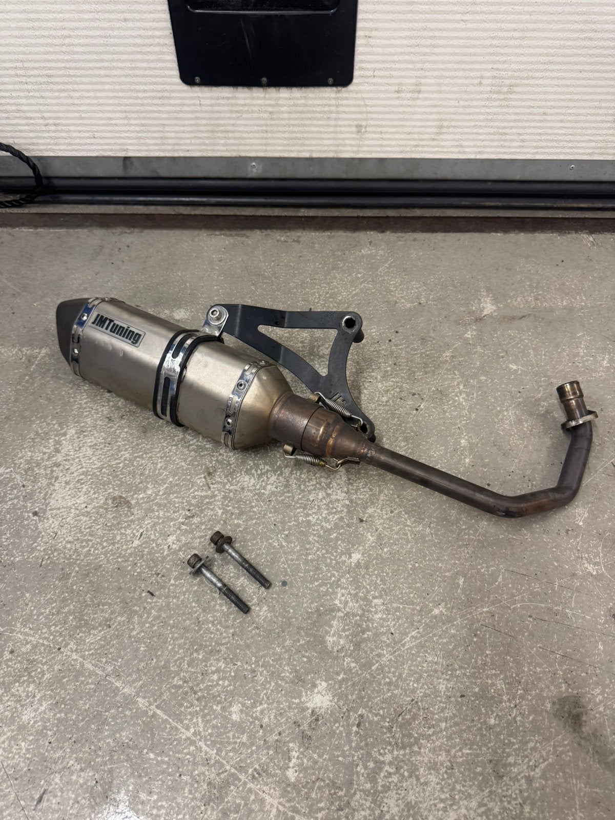 Jm tuning uitlaat 4 takt piaggio 50cc 80cc, Ophalen of Verzenden, Zo goed als nieuw, Uitlaat, Piaggio