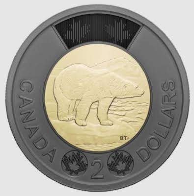 Canada - 2 dollar 2022 - Black Ring, Postzegels en Munten, Verzenden, Noord-Amerika, Losse munt