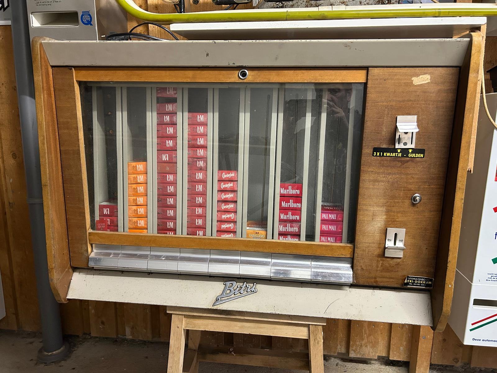 Bitri sigaretten automaat, Ophalen, Gebruikt