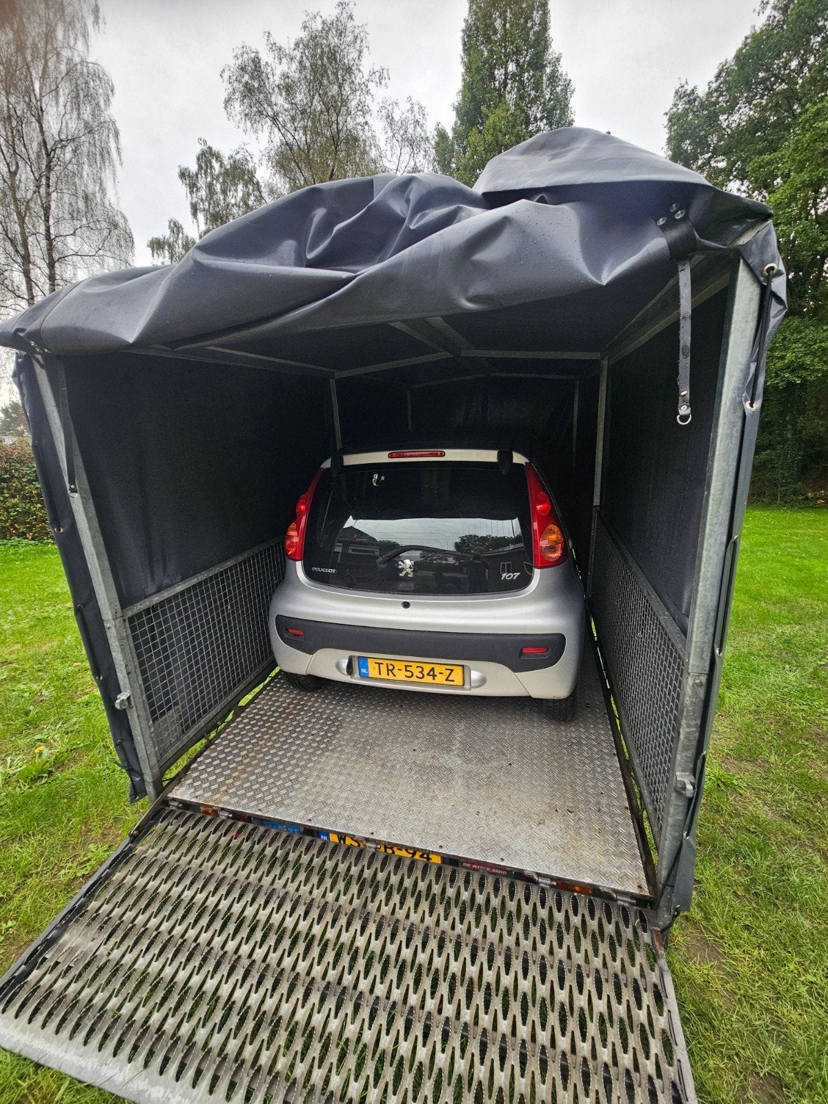 Hapert autotranspor, 100 liter of meer, Ophalen of Verzenden, Zo goed als nieuw, Transportkar