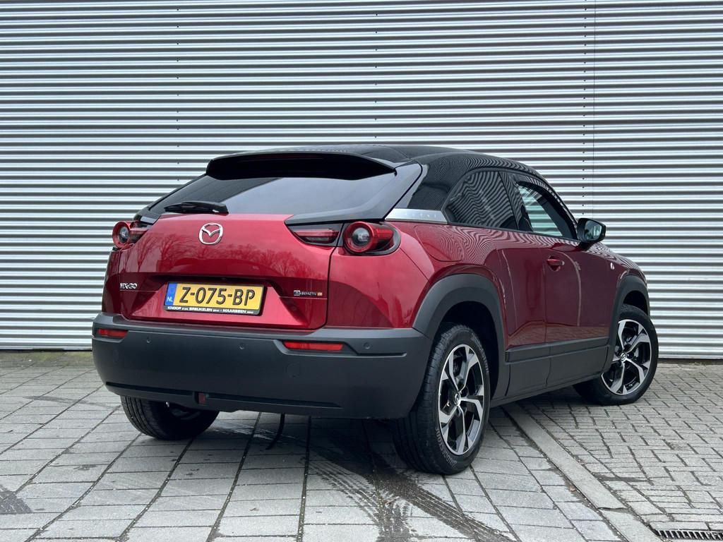 Mazda MX-30 e-SkyActiv R-EV 170 Advantage Modern Multi-tone, Gebruikt, Leder en Stof, Bedrijf, Hybride Elektrisch/Benzine
