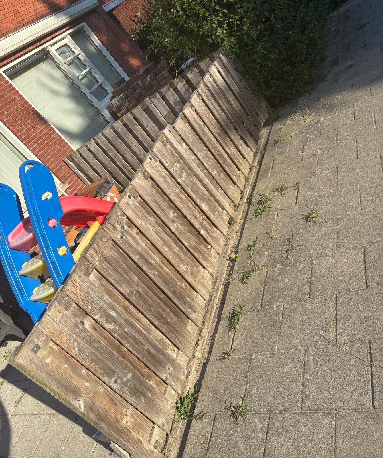 Houten schuttingpaneel - Gebruikt, Tuin en Terras, Schuttingen, Ophalen, 3 tot 6 meter, Hout, 1 tot 2 meter
