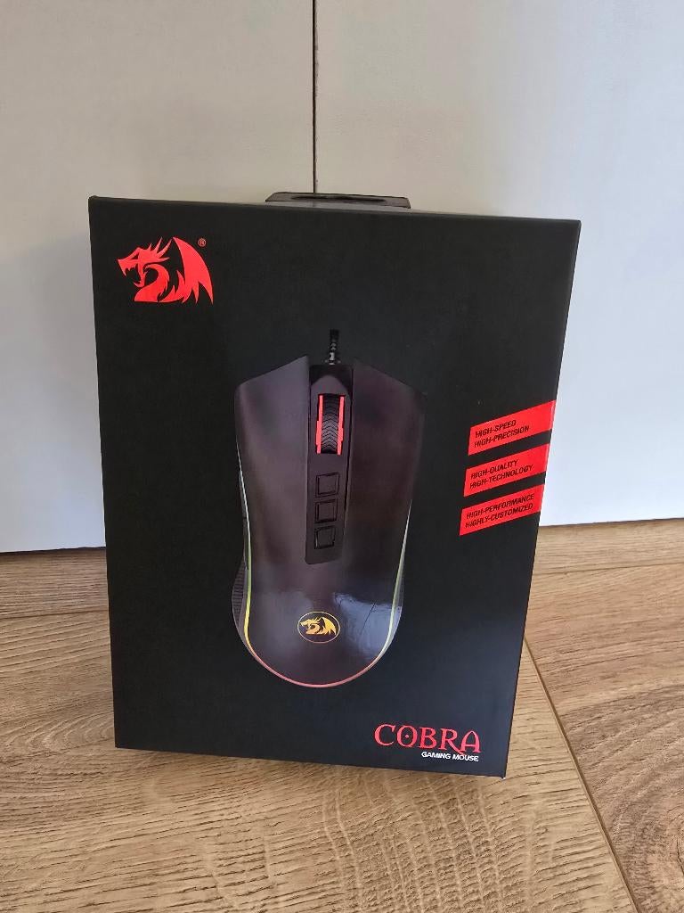Redragon Cobra RGB Gaming Mouse, Computers en Software, Muizen, Gebruikt, Muis, Bedraad, Gaming muis, Ophalen of Verzenden