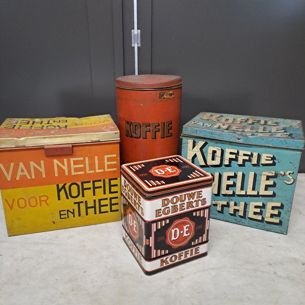 set bewaar blikken Van Nelle Douwe Egberts koffie en thee, Ophalen of Verzenden, Overige, Douwe Egberts