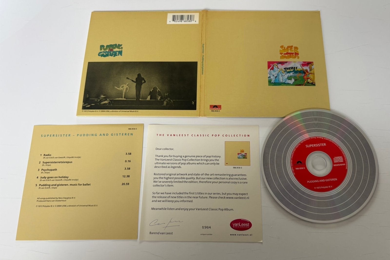 Supersister - Pudding and gisteren (Lim. Edition/nieuwstaat), Ophalen of Verzenden, Zo goed als nieuw, Poprock