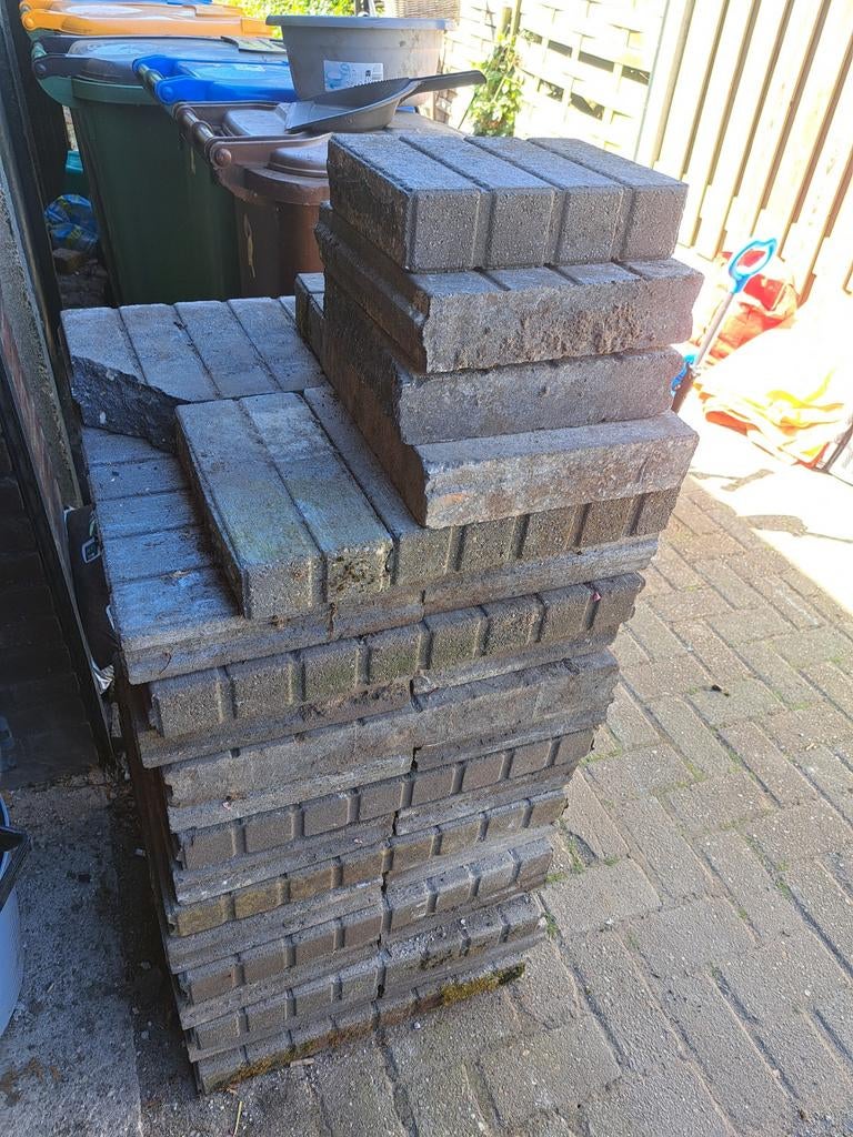 Stenen tuin borders, Tuin en Terras, Bielzen en Borders, Ophalen, Gebruikt, 25 tot 50 cm, Border