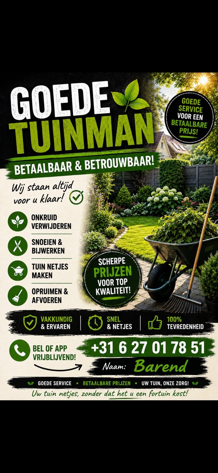 Tuin man gezocht, Ophalen, Zo goed als nieuw