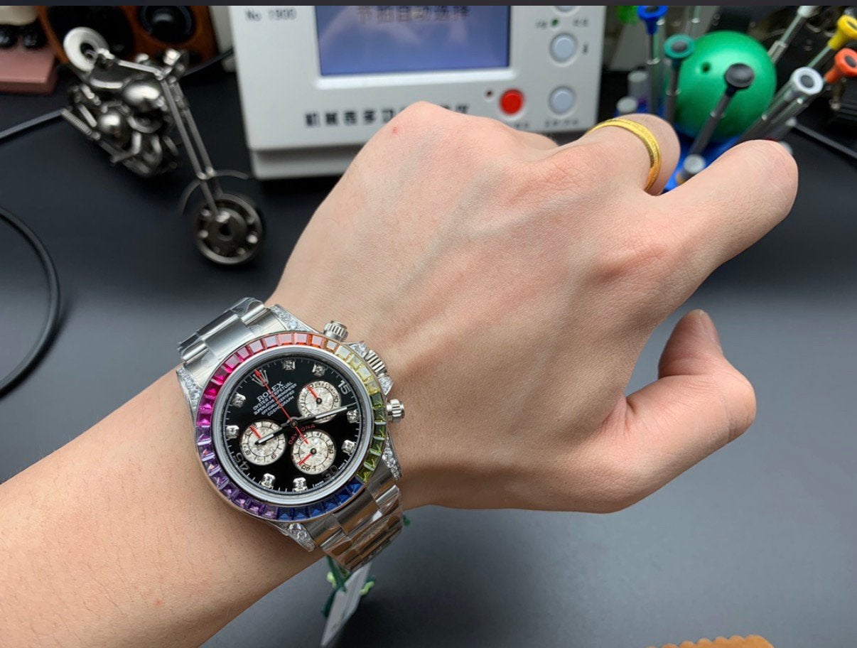 Rolex Daytona Rainbow, Ophalen of Verzenden, Zo goed als nieuw, IOS