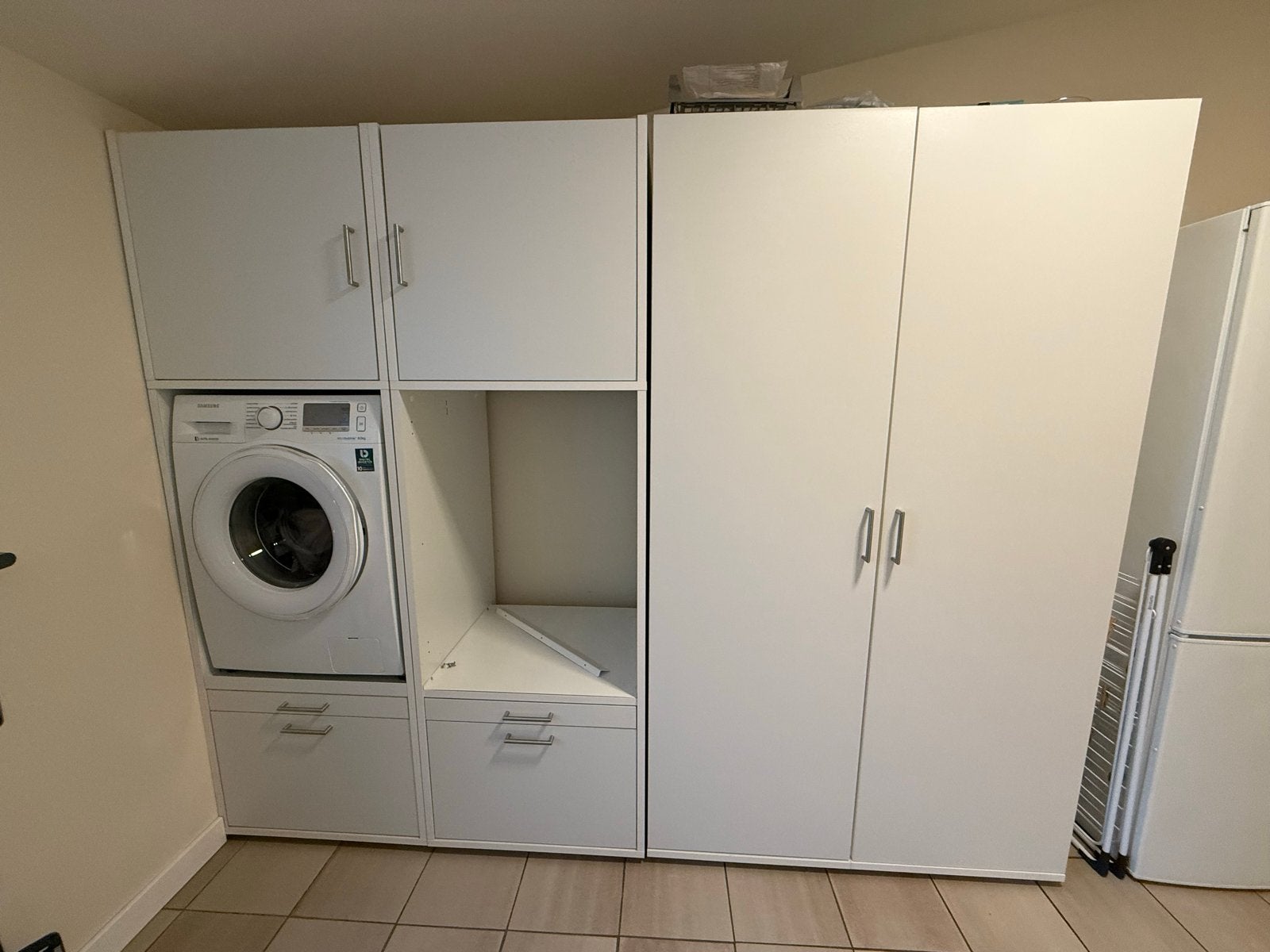 Wasmachine /droger ombouwkasten en opbergkasten, Ophalen, Nieuw