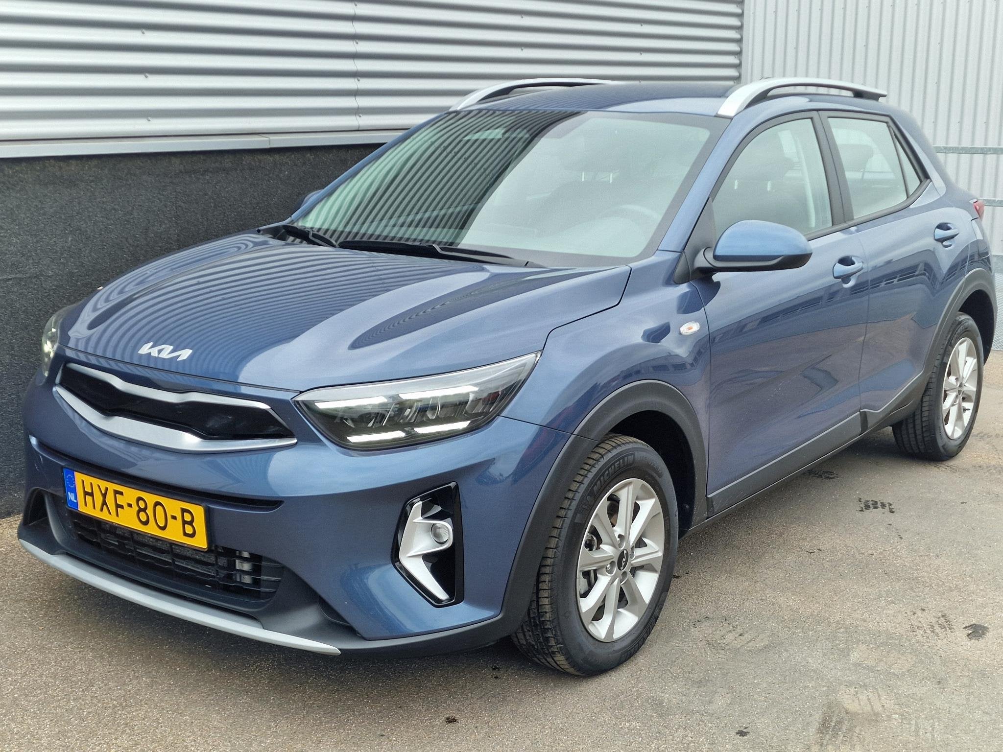 Kia Stonic 1.0 T-GDi MHEV DynamicLine NL-auto, Parkeersensor, Auto's, Voorwielaandrijving, Euro 6, Blauw, Origineel Nederlands