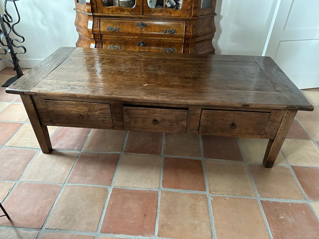 Salon tafel groot, Huis en Inrichting, Tafels | Salontafels, 50 tot 100 cm, Zo goed als nieuw, 150 tot 200 cm, Rechthoekig