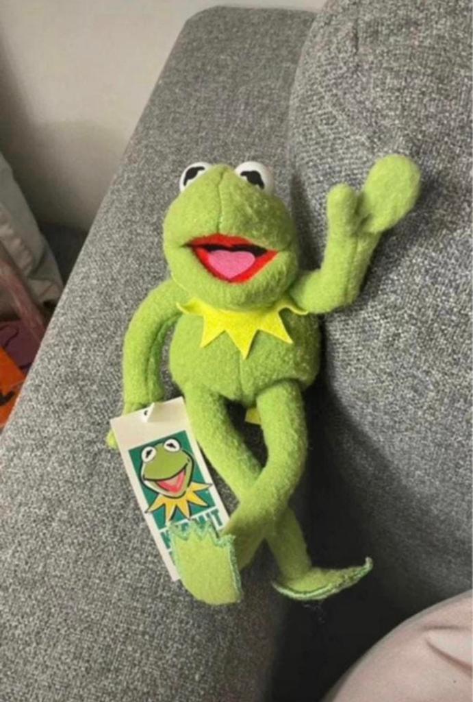 Nieuw kleine knuffel pop van Kermit de kikker van de muppets, Ophalen of Verzenden, Zo goed als nieuw