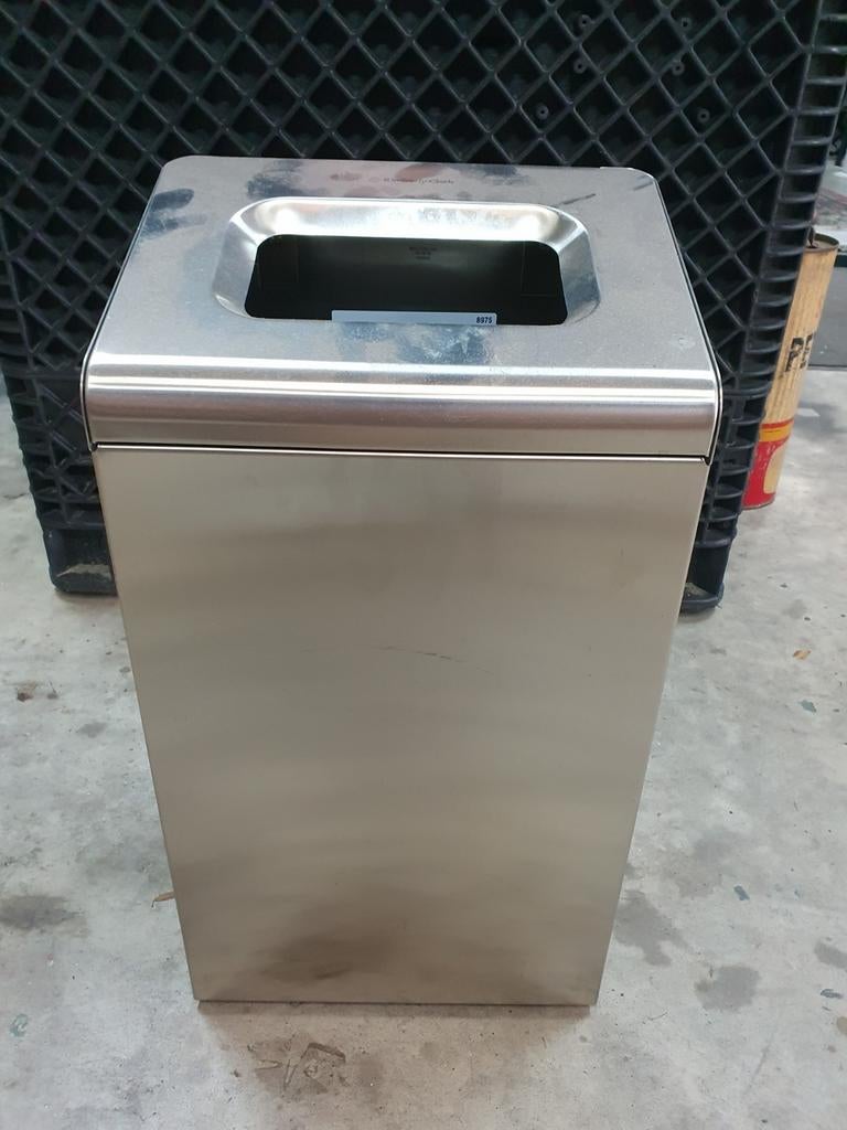 Kimberly Clark rvs afvalbak, Ophalen, 40 liter of meer, Zo goed als nieuw, Rvs