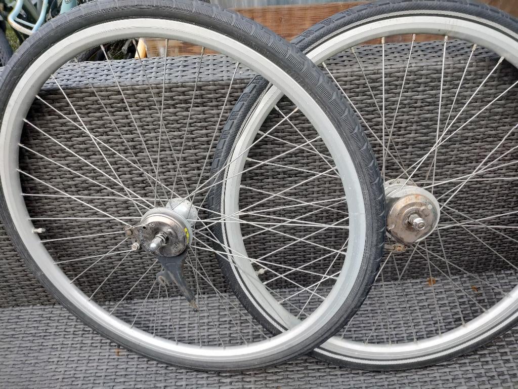 28 inch NEXUS 7 achterwiel en voorwiel, Fietsen en Brommers, Fietsen | Dames | Damesfietsen, Gebruikt, Versnellingen, 56 cm of meer