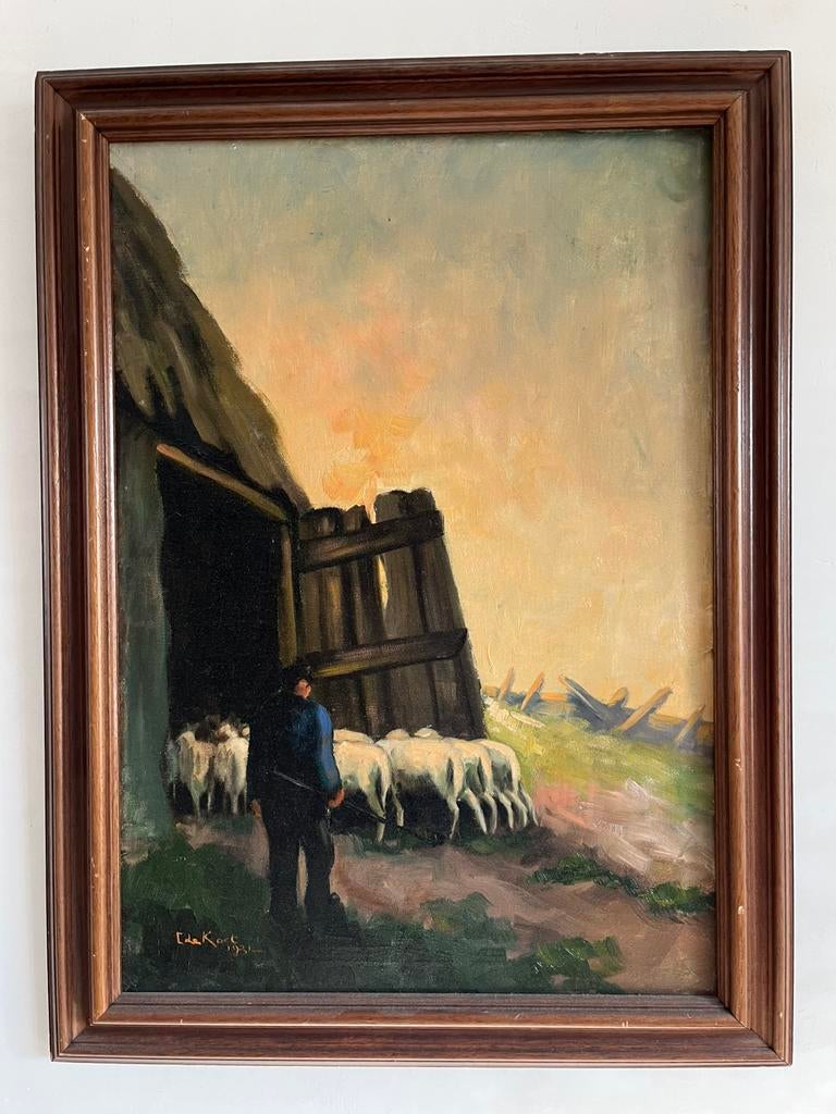 Schilderij olieverf op doek 1931 Cornelis de Kort, Ophalen
