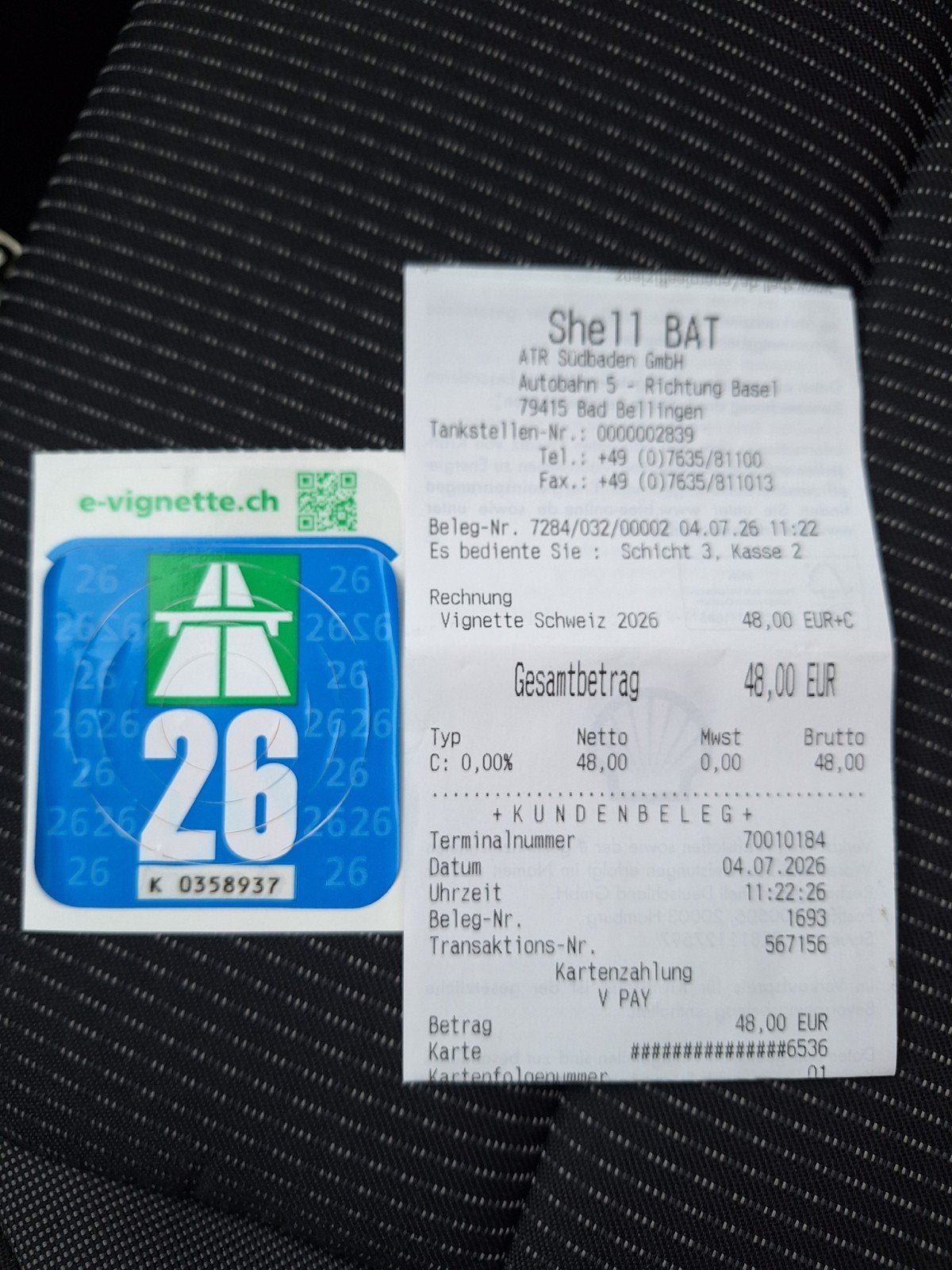 Zwitserse Autobahnvignette 2026, Ophalen of Verzenden