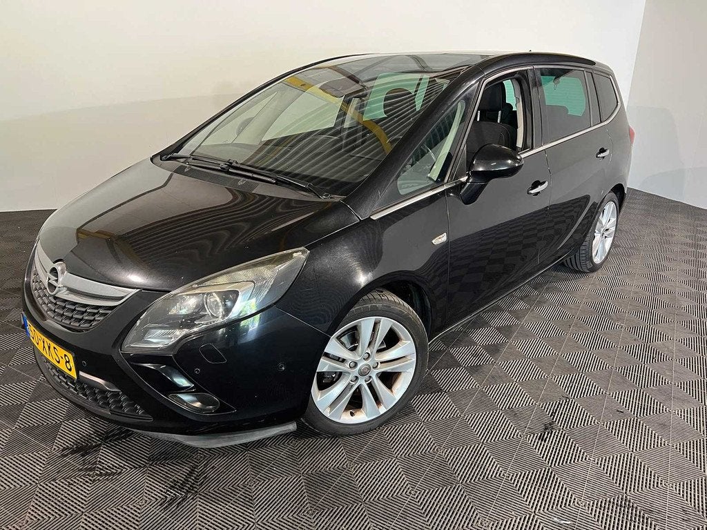 Opel Zafira Tourer 1.4 Cosmo, 50-XKS-8, Auto's, Opel, Euro 5, Gebruikt, 4 cilinders, Zwart