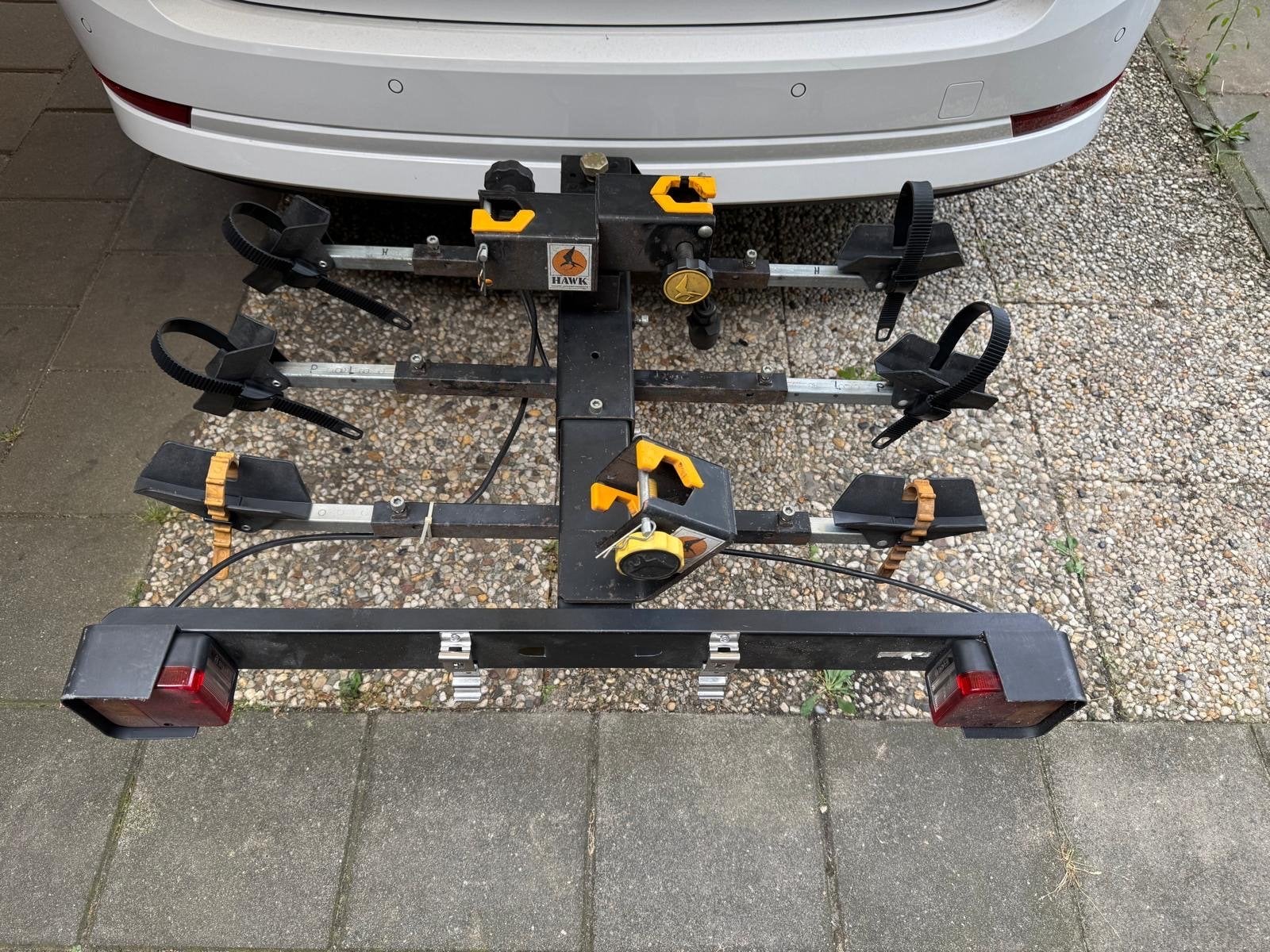 Hawk fietsendrager, Ophalen, 3 fietsen of meer, Gebruikt, Trekhaakdrager