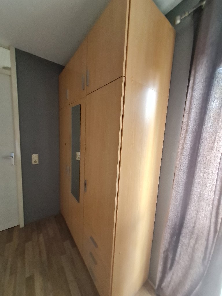 Kledingkast, Gebruikt, 100 tot 150 cm, 200 cm of meer, Overige houtsoorten