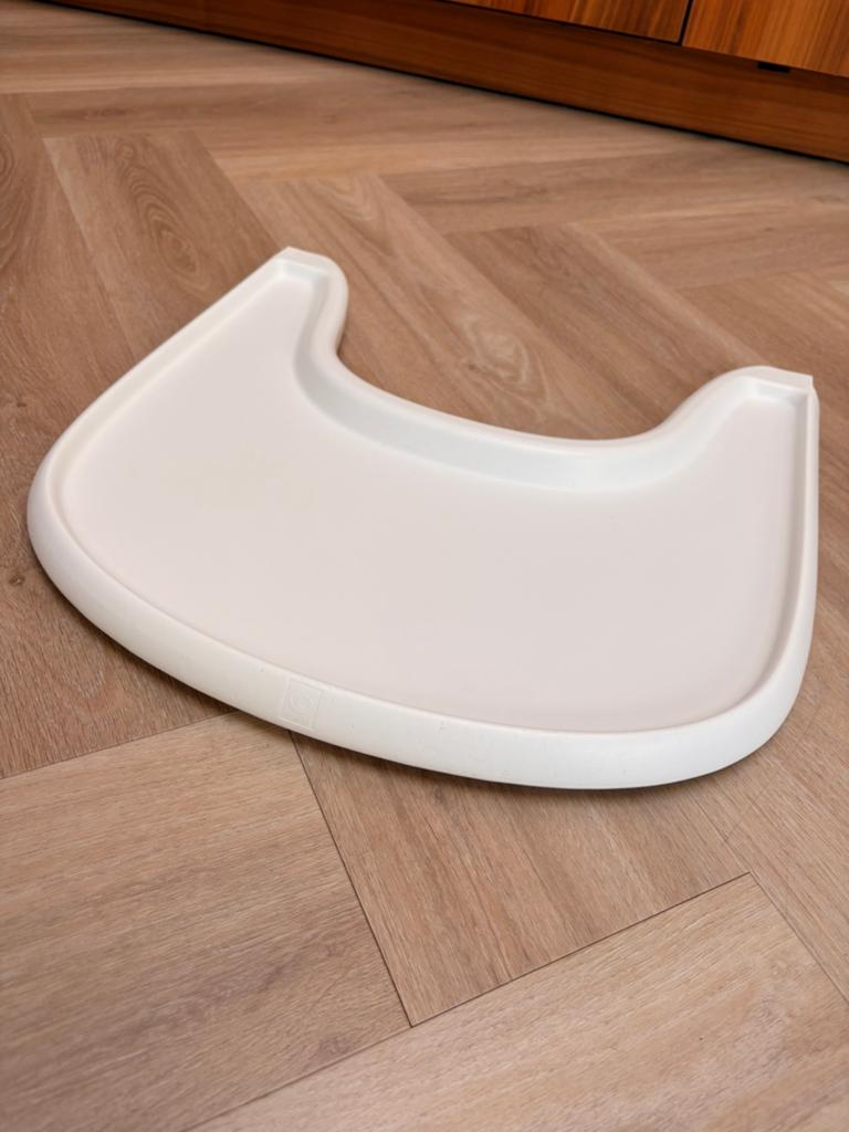 Stokke dienblad / eetblad wit, Ophalen, Zo goed als nieuw, Meegroeistoel