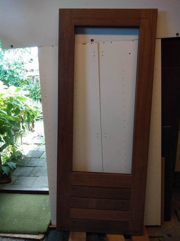 achterdeur, Ophalen, 80 tot 100 cm, 200 tot 215 cm, Hout