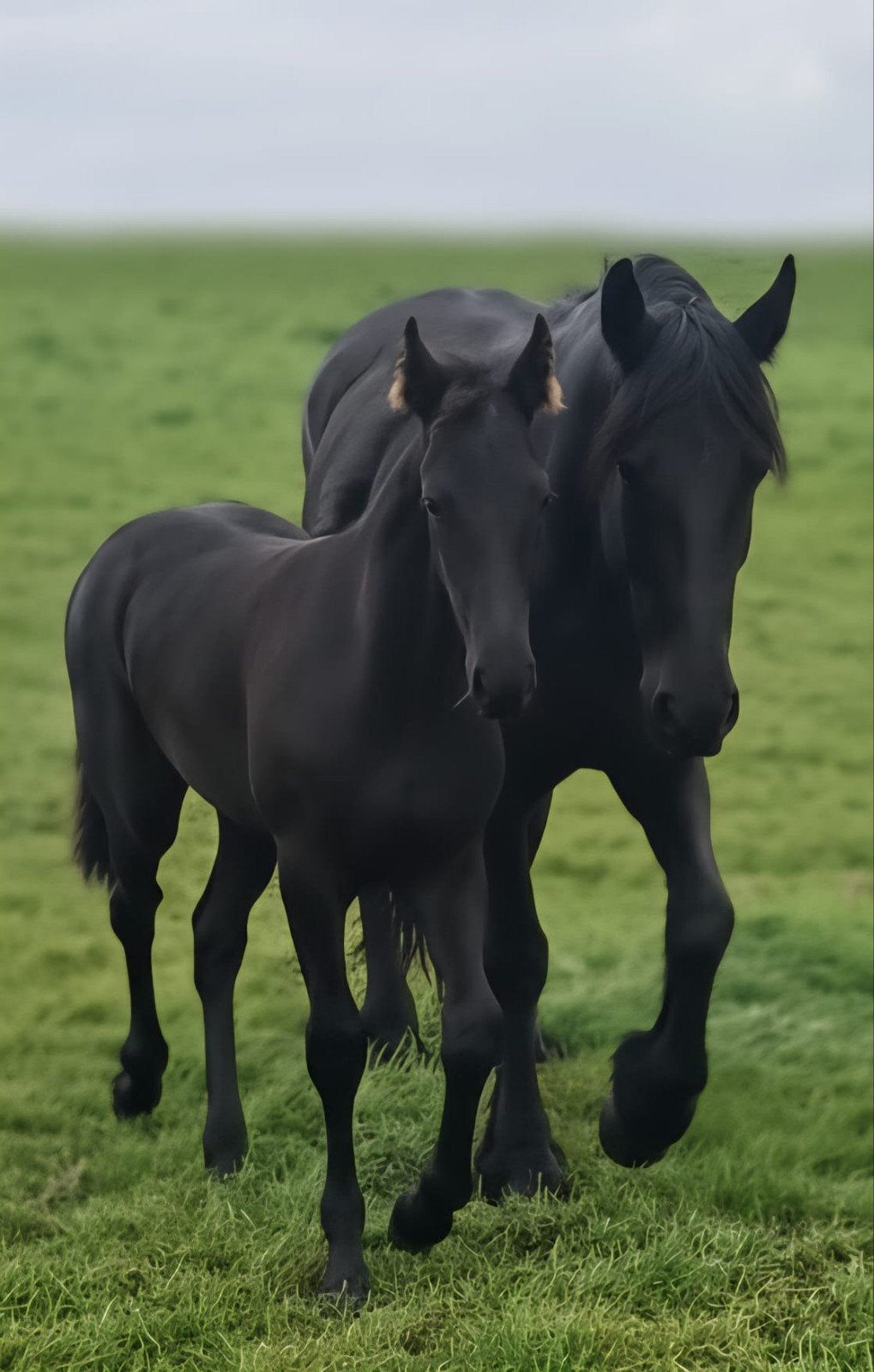 Friese jaarling merrie 2e premie, Dieren en Toebehoren, Paarden, Merrie, Minder dan 160 cm, Met stamboom, 0 tot 2 jaar