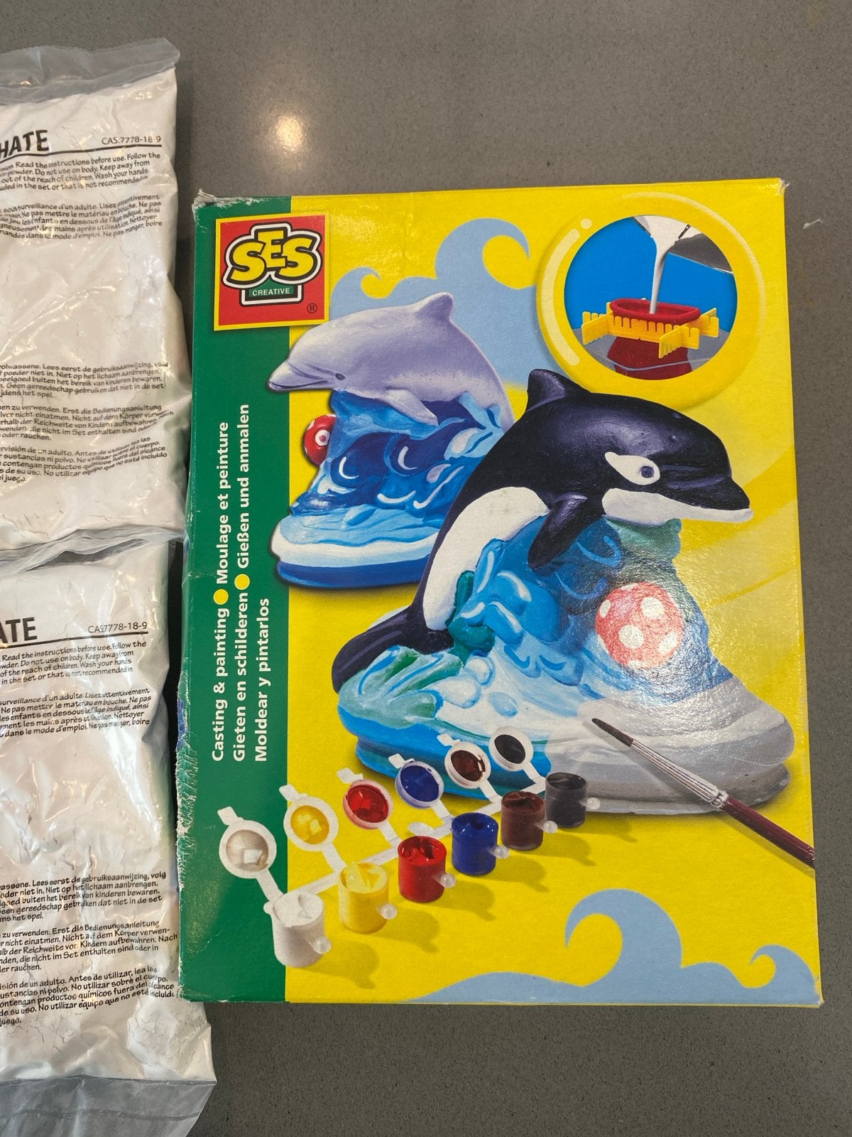 SES Creative Gieten & Schilderen Dolfijn & Orka, Ophalen of Verzenden, Zo goed als nieuw, Knutselen