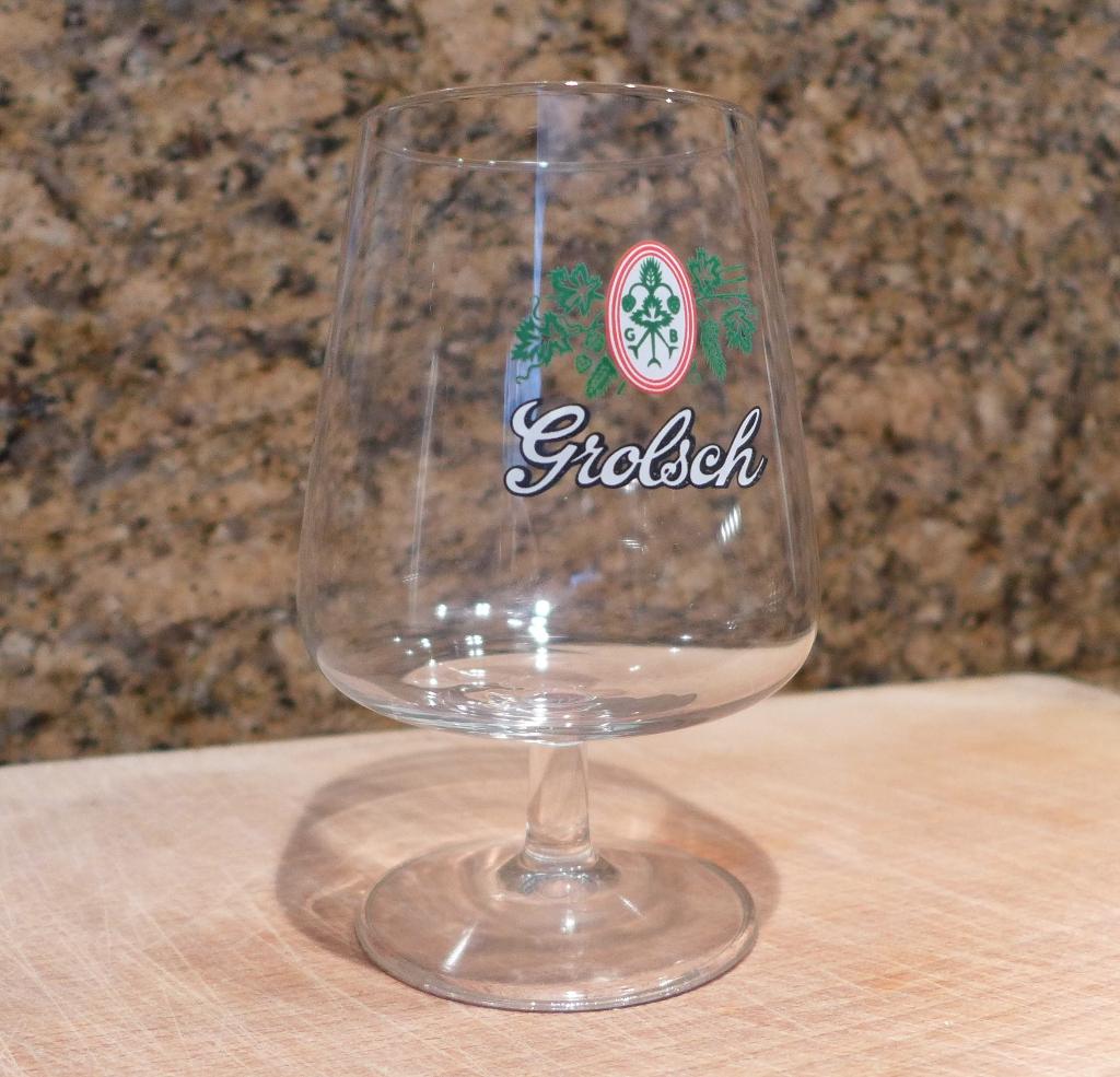 3 Grolsch bierglazen jaren 60 (Leerdam !), Ophalen of Verzenden, Nieuw, Bierglas