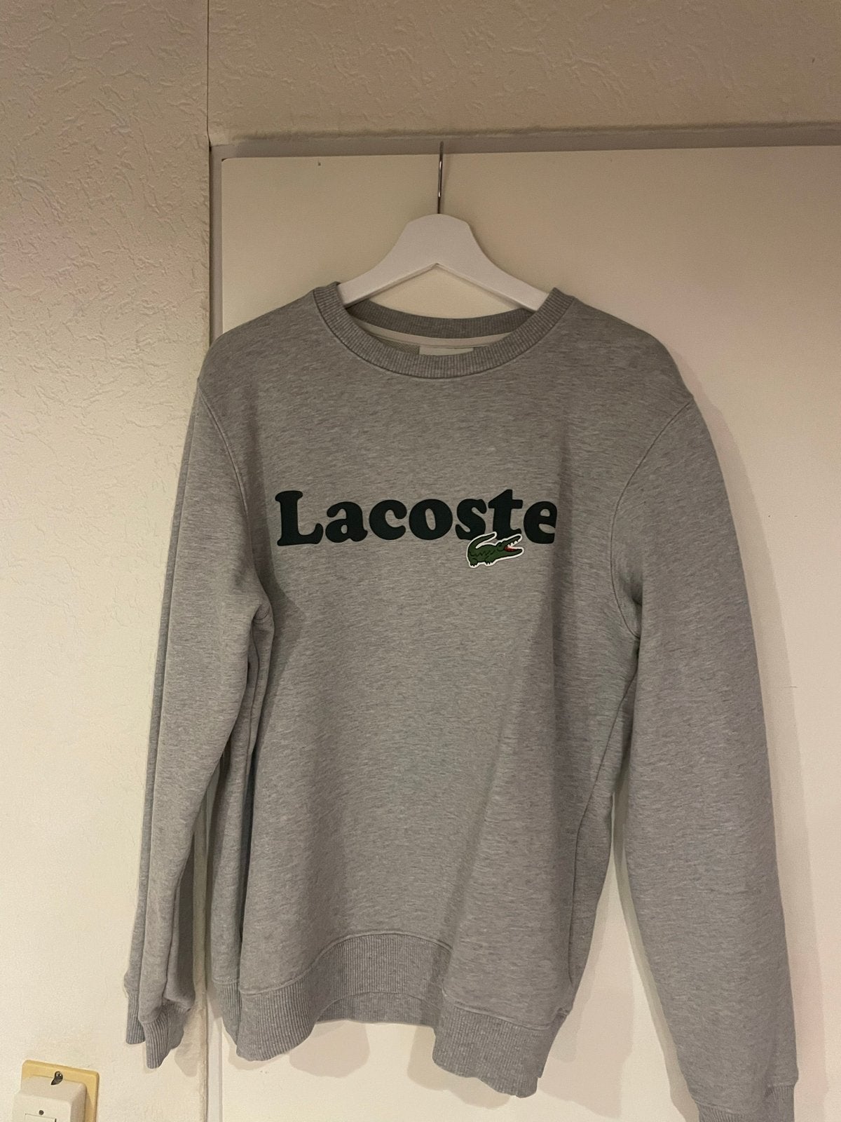 Lacoste sweater maat M - Supergoede staat, Ophalen of Verzenden, Zo goed als nieuw, Maat 48/50 (M), Grijs