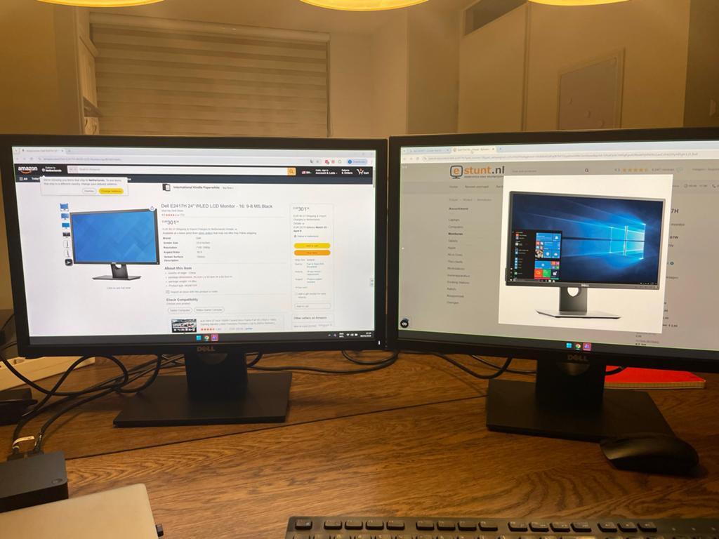 Dell EH2417H Monitor - Full HD, 24 inch, Computers en Software, Monitoren, Ophalen, HDMI, Kantelbaar, Full HD