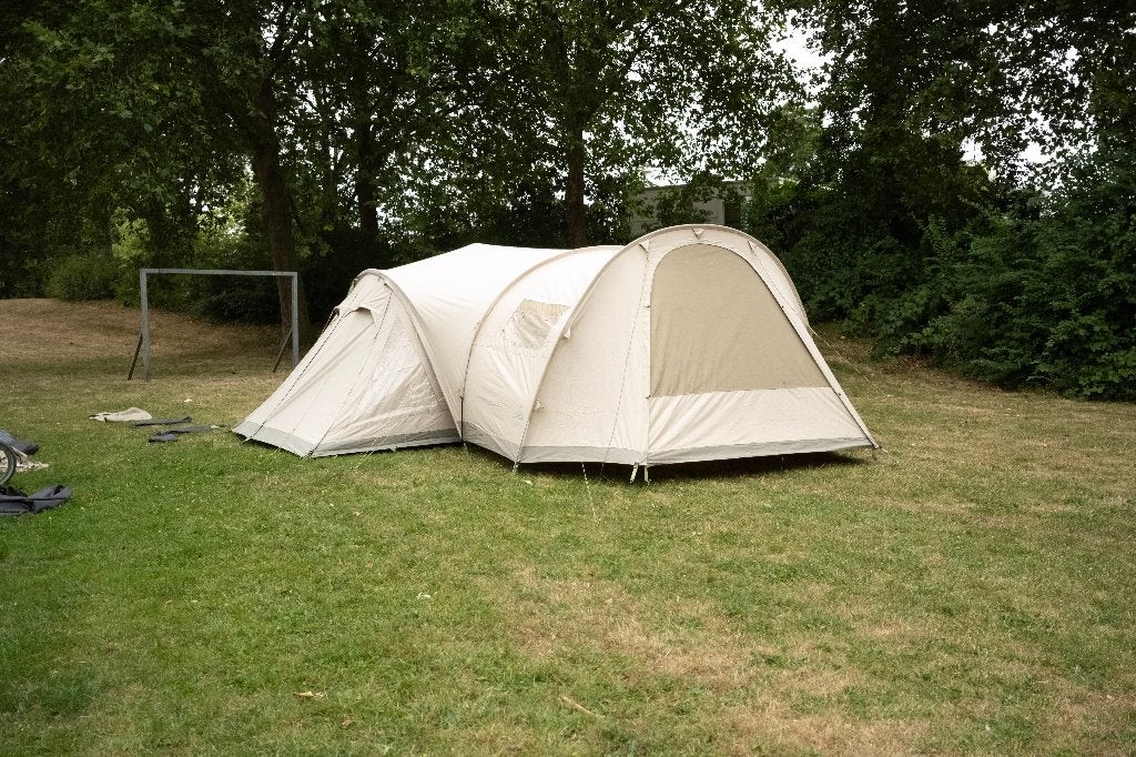 Nomad Touarec V Air met Porch XXL, Caravans en Kamperen, Tenten, Ophalen, Gebruikt, Tot en met 5