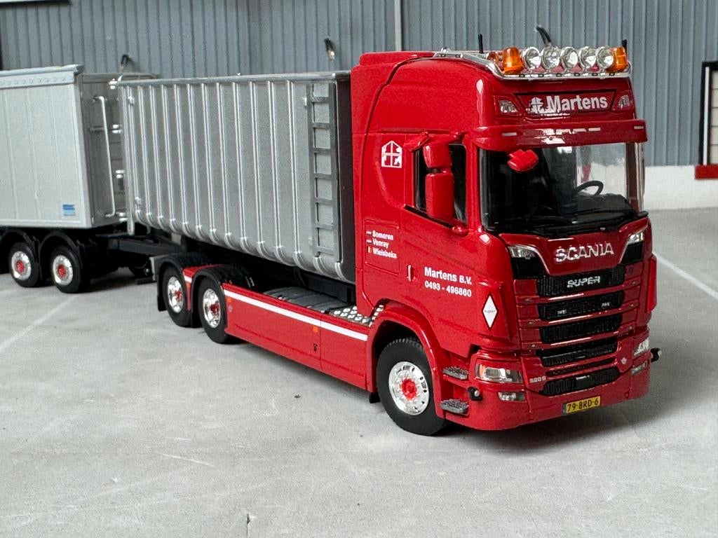 Tekno Scania S Martens LZV haakarm walking floor, Ophalen of Verzenden, Nieuw, Bus of Vrachtwagen, Tekno