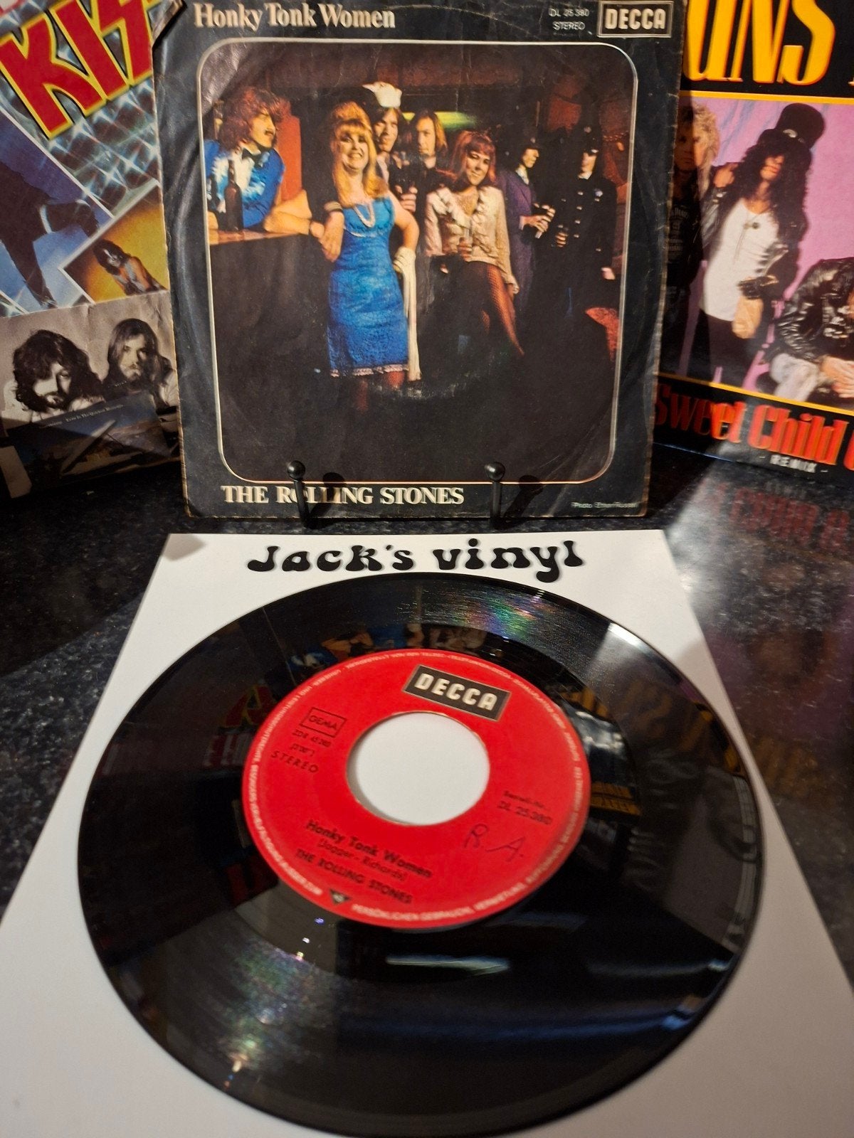 The Rolling Stones - Honky Tonk Women (Single) 1969, Gebruikt, 7 inch, Ophalen of Verzenden, Inclusief binnenhoes