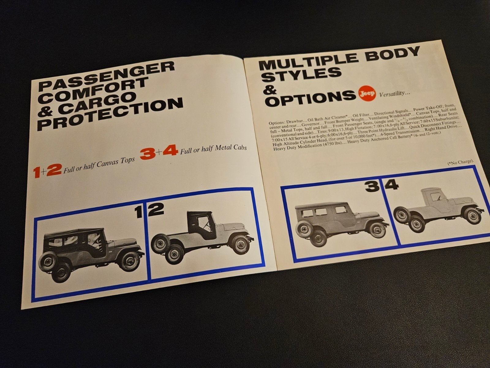 Brochure Willys Jeep CJ-6, Ophalen of Verzenden, Zo goed als nieuw, Overige merken