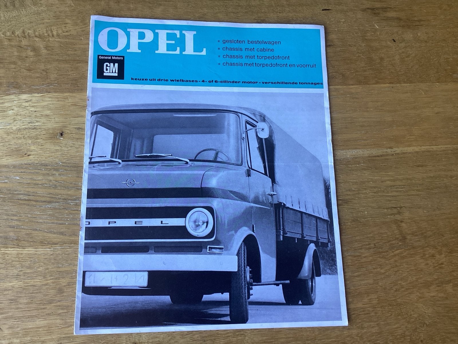 Opel Blitz Bedrijfsauto Brochure - Jaren '60, Ophalen of Verzenden, Gelezen, Opel