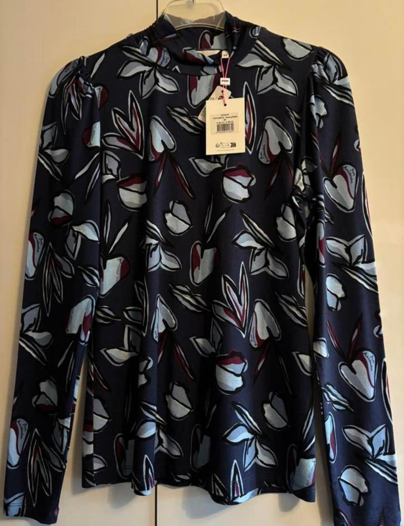 Pom Amsterdam top 38, Verzenden, Maat 38/40 (M), Blauw, Lange mouw