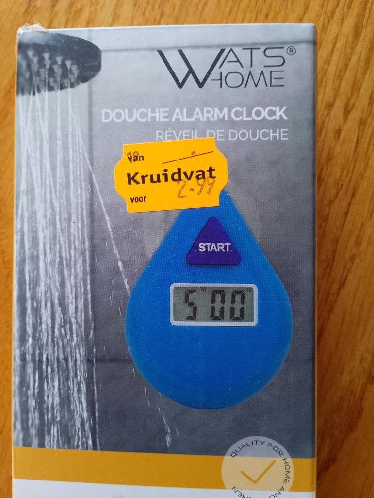 Douche Alarm Clock, Witgoed en Apparatuur, Wekkers, Ophalen of Verzenden, Zo goed als nieuw