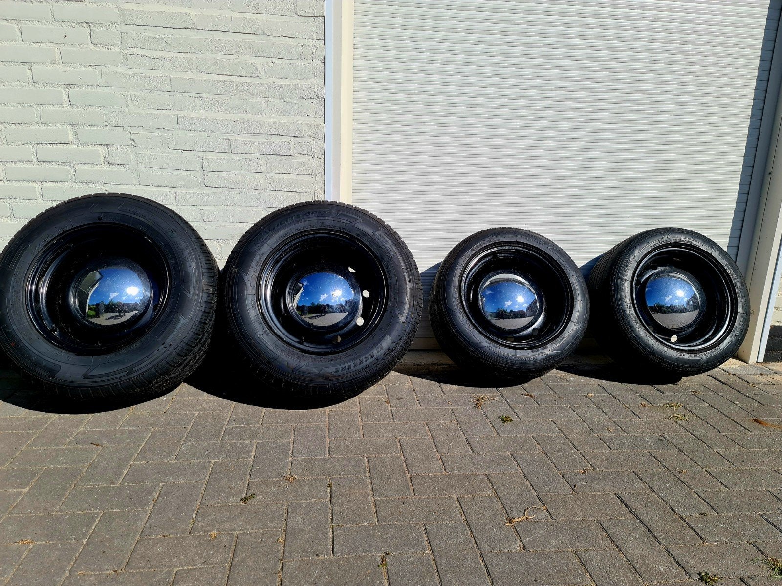 breedset 5x100 mega breed! 15 inch. 9,5 en 9 j!, Auto-onderdelen, Ophalen, Gebruikt