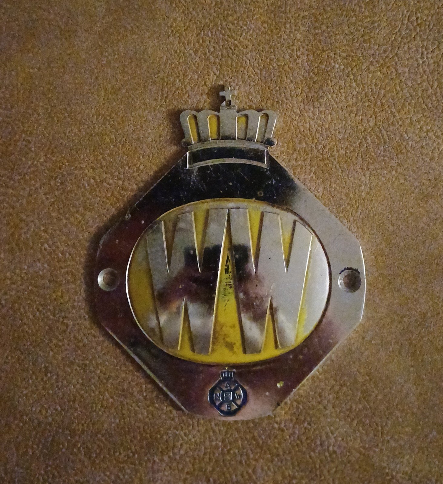 8Oud ANWB Wegenwacht grilleschild WW – jaren 50/60, Ophalen of Verzenden