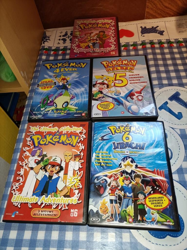 Pokémon DVD Collectie - 5 Films/Series, Avontuur, Gebruikt, Alle leeftijden, Ophalen of Verzenden