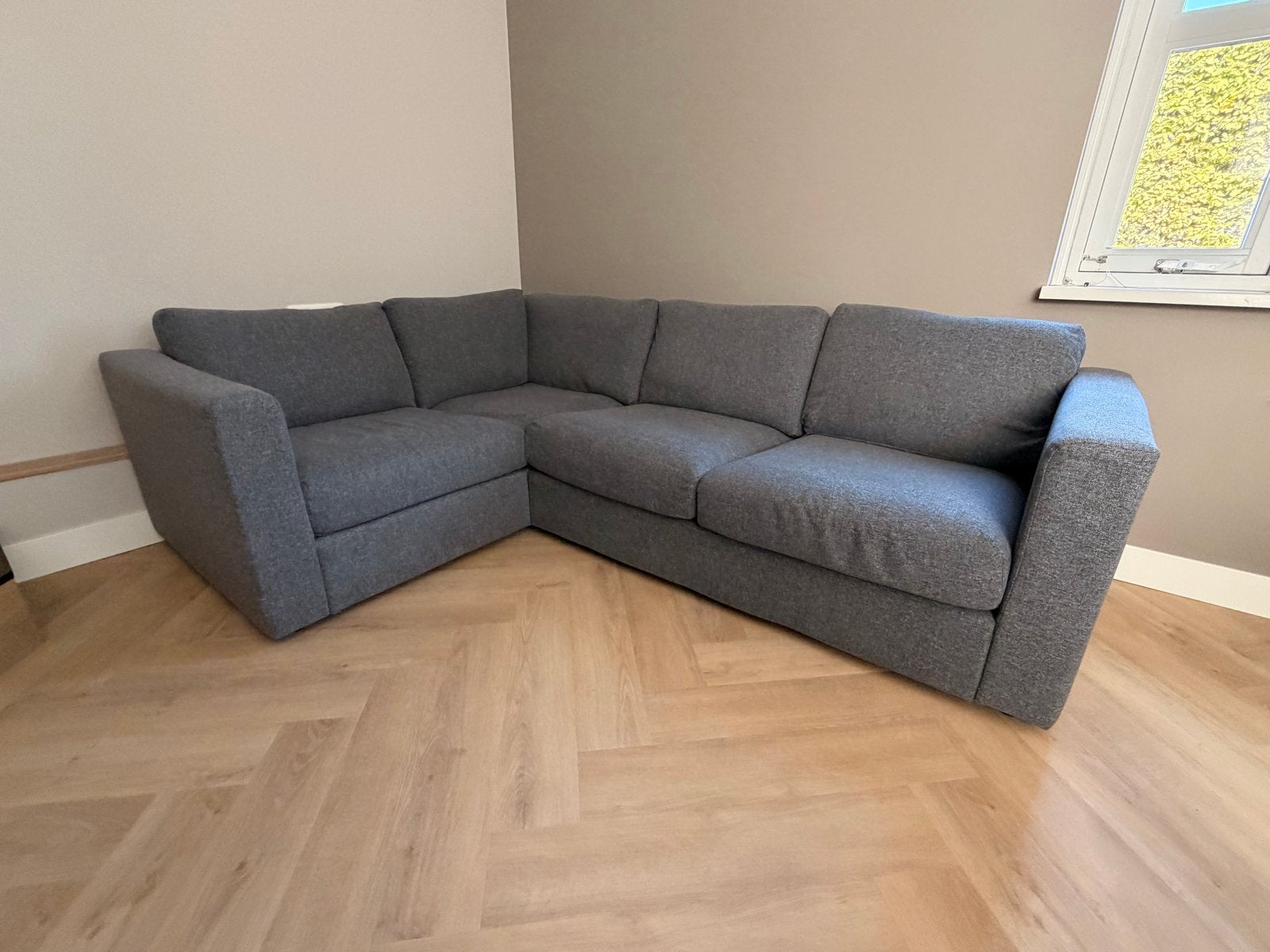Foto 2 van Moderne Hoekbank - Grijs - Ikea Vimle 250x180