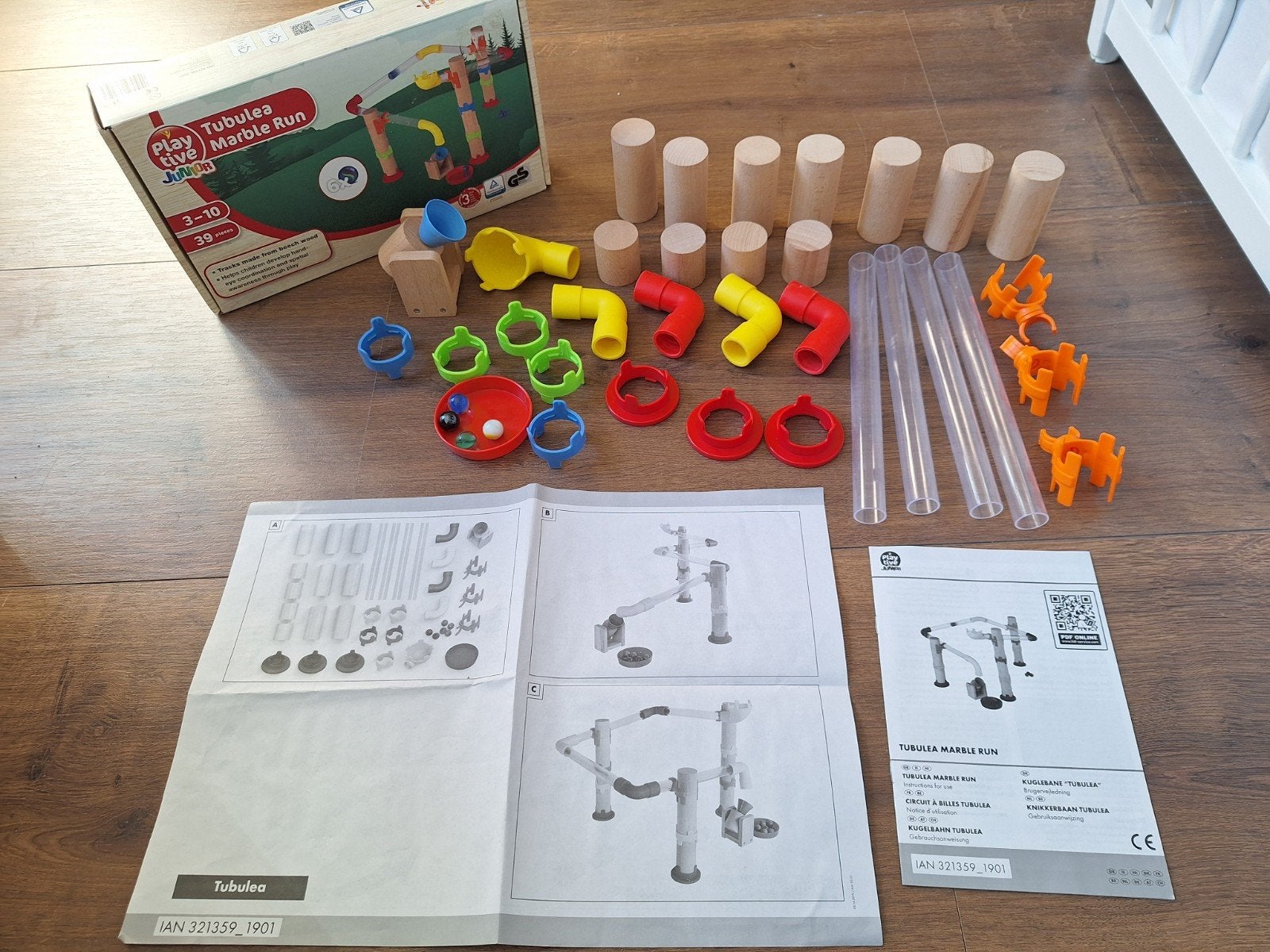 Playtive Junior Tubulea knikkerbaan compleet, Ophalen of Verzenden, Zo goed als nieuw, Overige merken