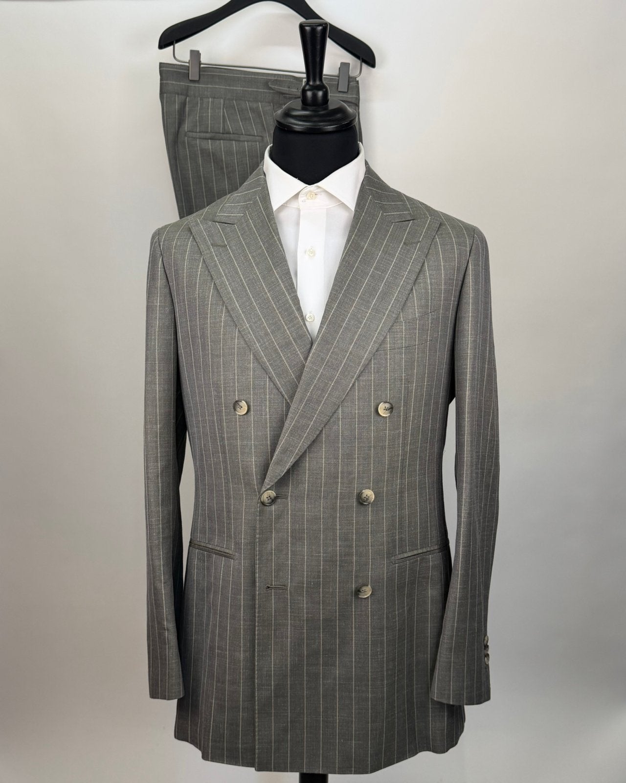 Suitsupply double breasted suit 54, Kleding | Heren, Ophalen of Verzenden, Zo goed als nieuw, Maat 52/54 (L), Groen