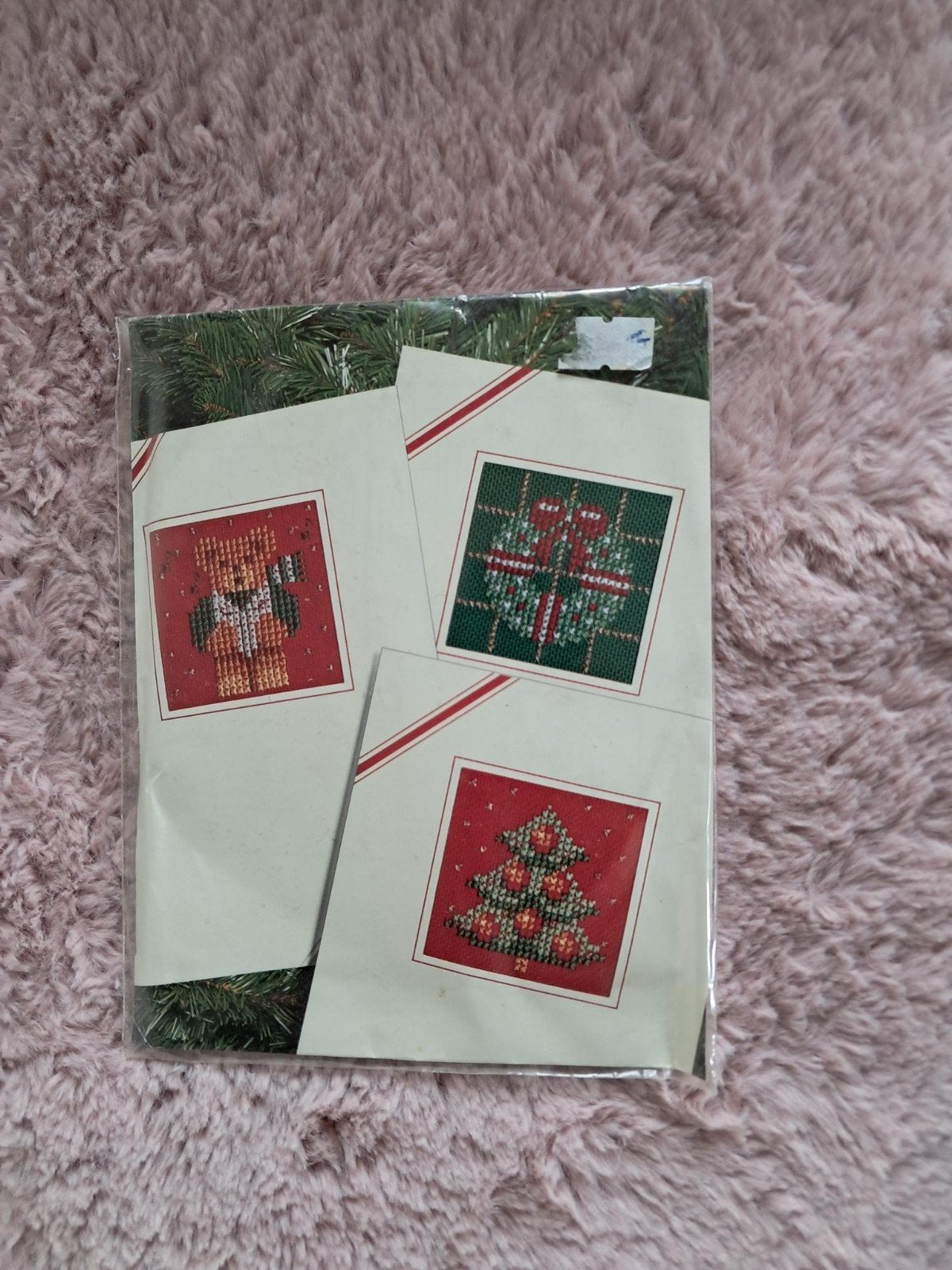 Nieuw Lanarte borduursetje voor 3 kerstkaarten, Hobby en Vrije tijd, Ophalen of Verzenden, Nieuw, Handborduren, Borduurpakket