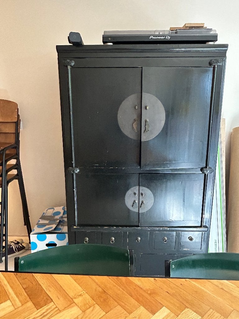 Chinese bruidskast zwart, Huis en Inrichting, Ophalen, Gebruikt